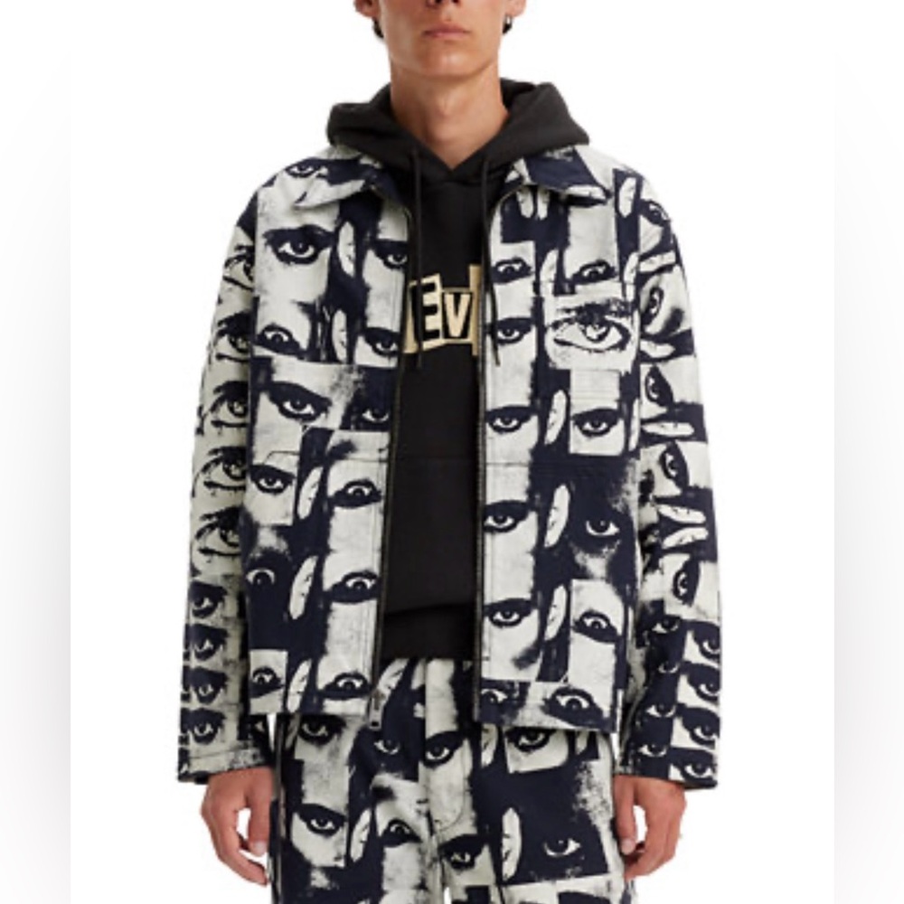 Black/White eye print Jacket men’s M 
Levis x Roemello Ugale Skate Jacket only